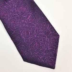 Bugatchi, purple pattern, silk, 3 1/4" width. NWOT
